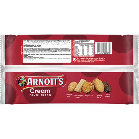 Arnott S Arnott S Cream Favourites Assorted Biscuits 500g Woolworths