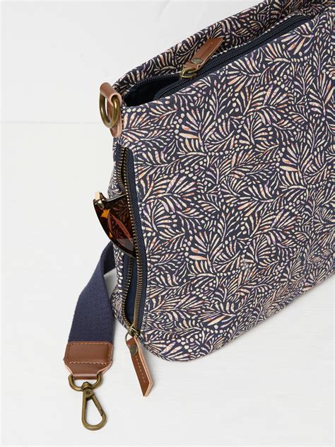 kingston navy blue canvas bag fatface