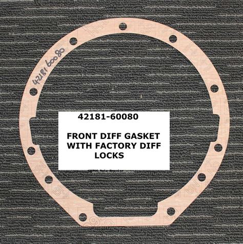 OEM Genuine FRONT Diff Mounting GASKET To Fit Toyota Landcruiser WITH A