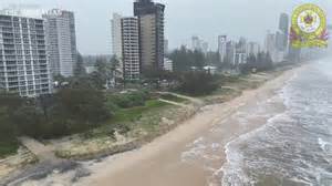 gold coast beach erosion  australian
