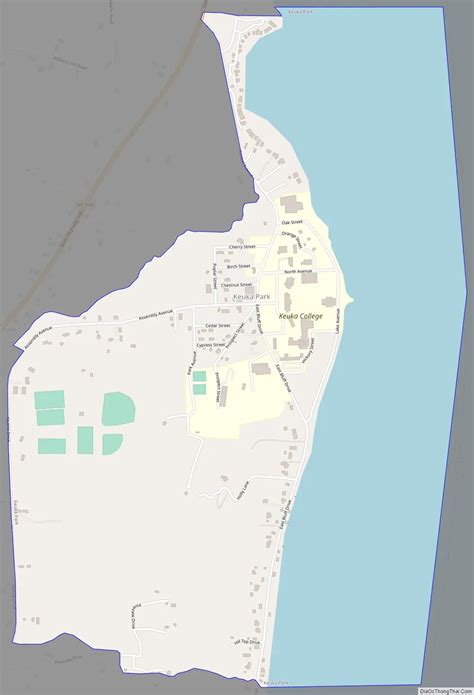 Map of Keuka Park CDP