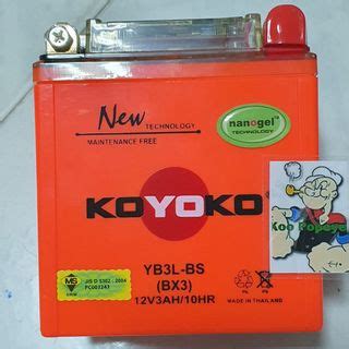 YT6B 3 BS KOYOKO BATTERY USE FOR Use For Yamaha Nmax Yamaha NVX