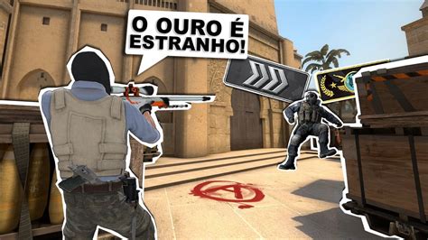 O OURO é a PATENTE mais ESTRANHA do CS GO do PRATA ao GLOBAL 02