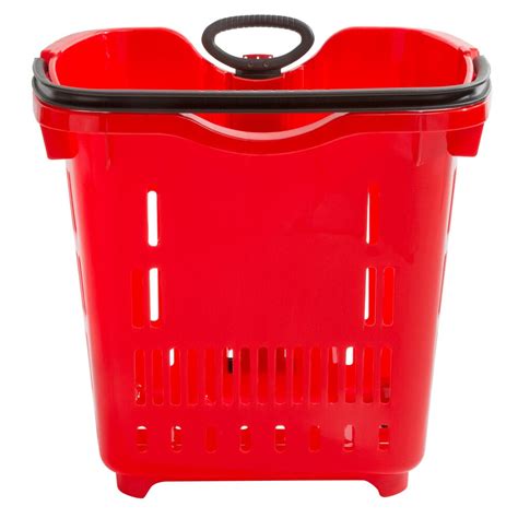 Regency Red 21 1 4 X 16 1 2 Plastic Grocery Market Shopping Basket