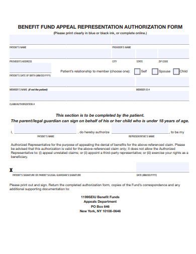 Third Party Authorization Template Hq Printable Documents