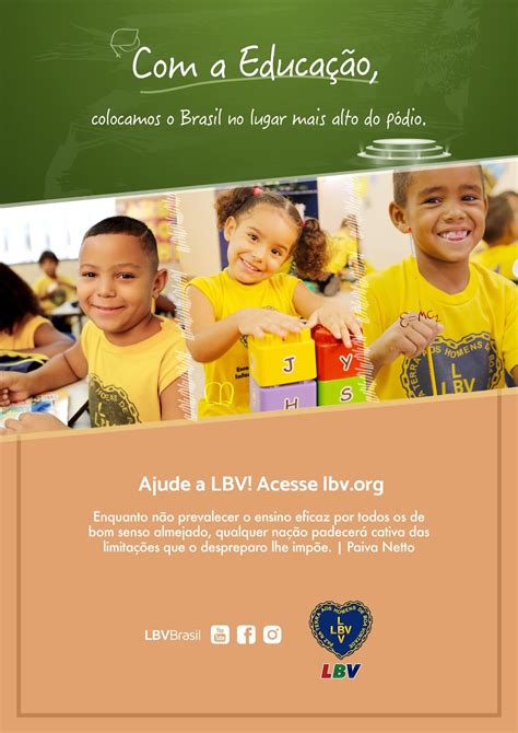 LBV Solidariedade em prol da Educação brasileira