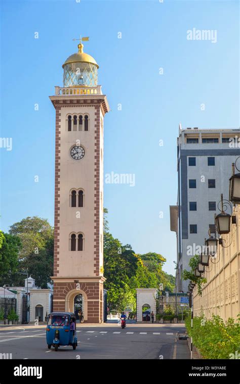 Lighthouse Clock Tower Fort Colombo Sri Lanka Stock Photo Alamy