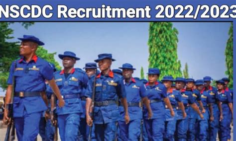 Nscdc Recruitment 2023 How To Apply