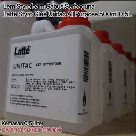 Jual Lem Styrofoam Gabus Serbaguna Latte Styro Glue Unitac Uhu All