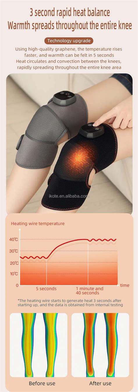 Multifunctional Infrared Physiotherapy Knee Support Brace Health Treat