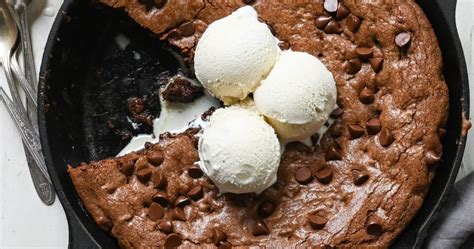 Double Chocolate Skillet Cookie Punchfork