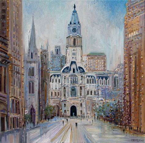 City Hall, Philadelphia. New oil painting, 36 x 36 inches coming soon ...