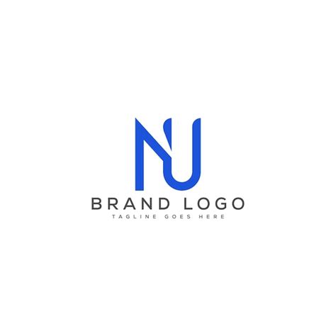 Premium Vector Letter Nu Logo Design Vector Template Design For Brand