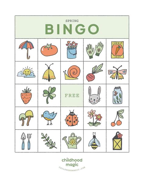 Spring Bingo Childhood Magic