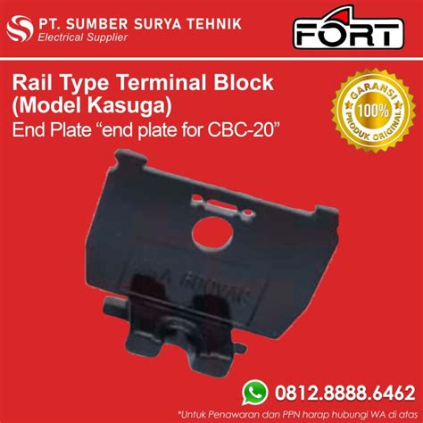 Jual End Plate Untuk Cbc Terminal Blok Model Kasuga Hitam Fort