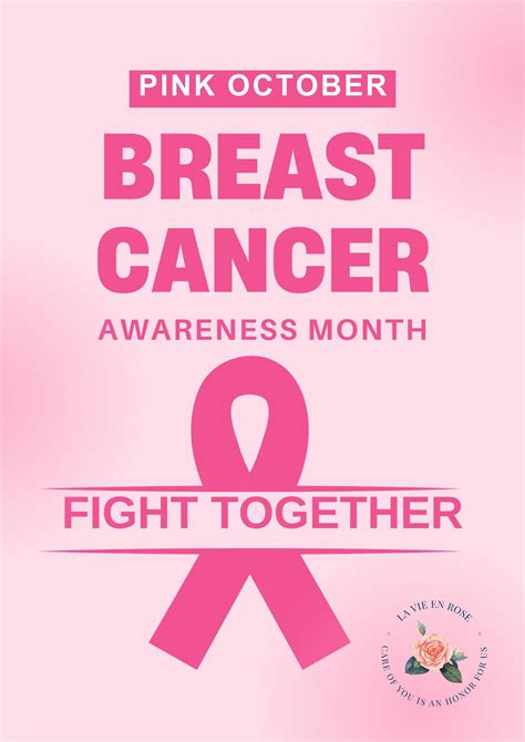 October Pink Month For Breast Cancer Awareness La Vie En Rose