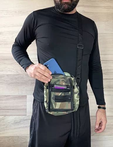 Pochete Ombro Ex Rcito Camuflada Transversal Super Estilosa