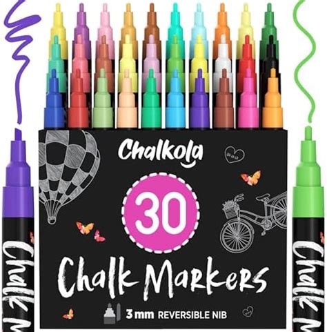 Chalkola Liquid Chalk Markers And Metallic Colors Pack Of 16