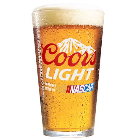 Coors Light Nascar Pint Glass