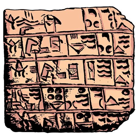 Egyptian Cuneiform Alphabet