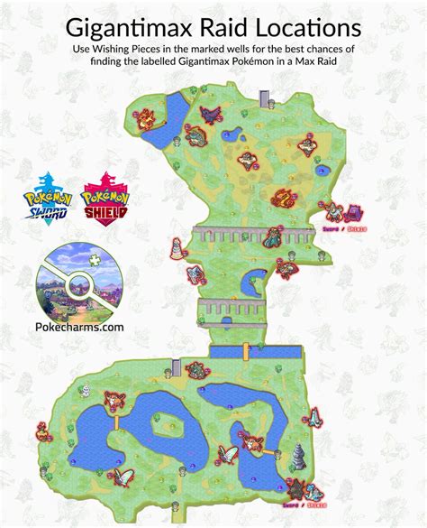 Pokemon Sword Wild Area Map