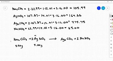 Solved Solutions Of Sodium Carbonate And Silver Nitrate React To Form