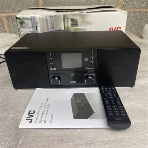 JVC RD D80 Bluetooth All In One Hi Fi System Black EBay