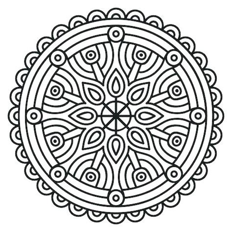 Buddhist Mandala Coloring Pages At Getcolorings Free Printable