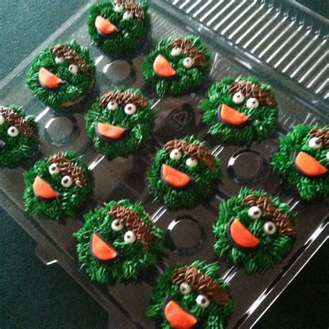 Oscar The Grouch Cupcakes Made By Me