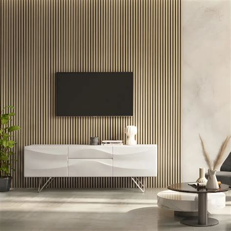 Light Oak Acoustic Slat Wall Panel