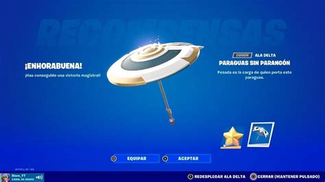 Paraguas De La Victoria Sin Parang N Cap Tulo Fortnite Ps Youtube