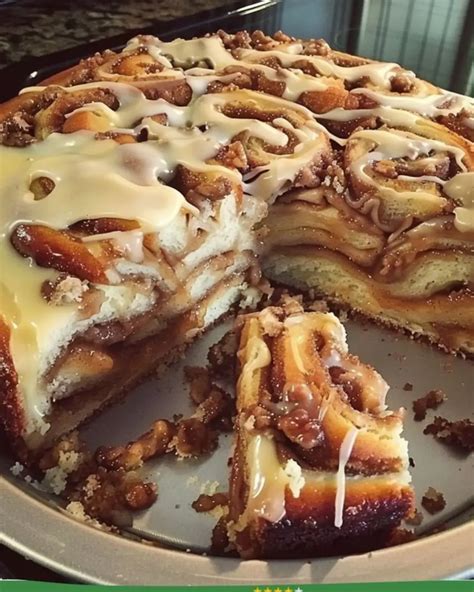 Easy Cinnabon Cinnamon Roll Cake Recipe Homemade Delight