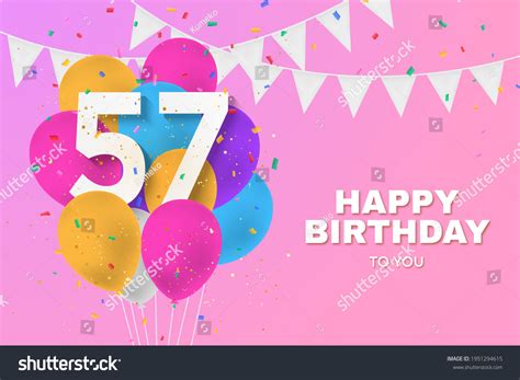 2097 Happy 57th Birthday Images Stock Photos And Vectors Shutterstock