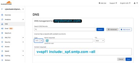 Cloudflare Dns Spf Setup