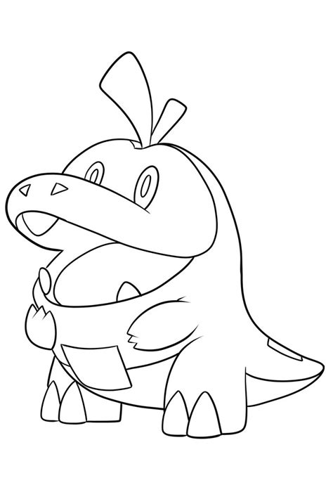 Fuecoco From Generation Ix Pok Mon Coloring Page