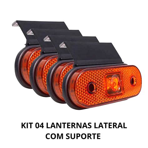 Lanterna Lateral Led Caminhão Facchini C Sup Bivolt 4 Un IVA