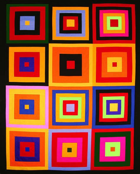 Colorful Kona Squares Free Pattern: Robert Kaufman Fabric Company