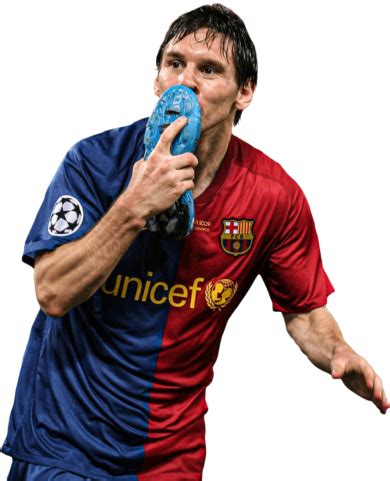 Lionel Messi Barcelona Football Render FootyRenders