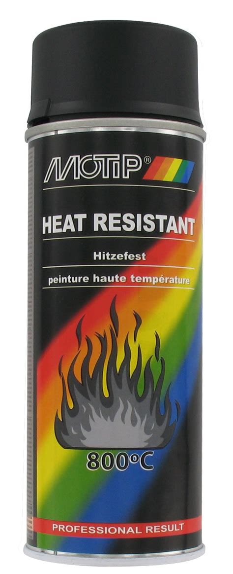 Motip Heat Resistant Paint Matt Black Heat Resistant Paint For