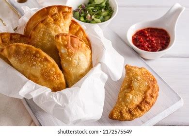 Jalangkote Traditional Fried Puff Pastry Pouch Stock Photo