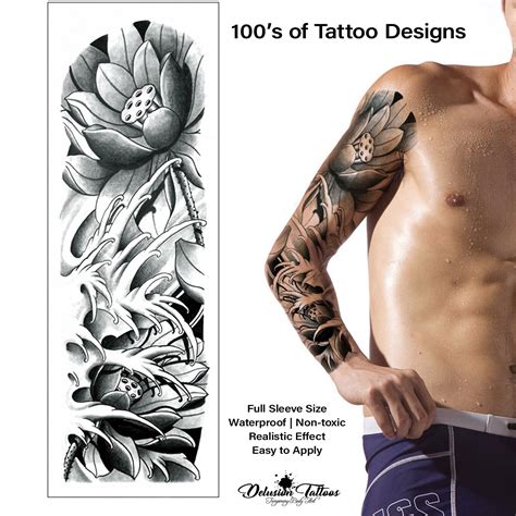 flower tattoos for men 9