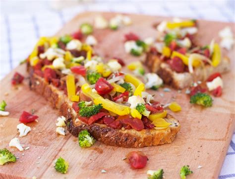 Tosta O Bruschetta De Verduras Salteadas Hoy Comemos Sano