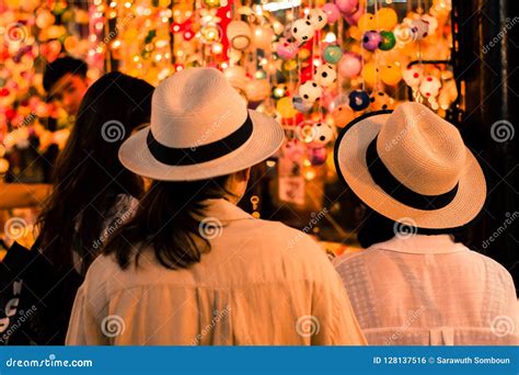 Tourism Group Shopping in the Jj Market Street Shop Stock Photo - Image ...