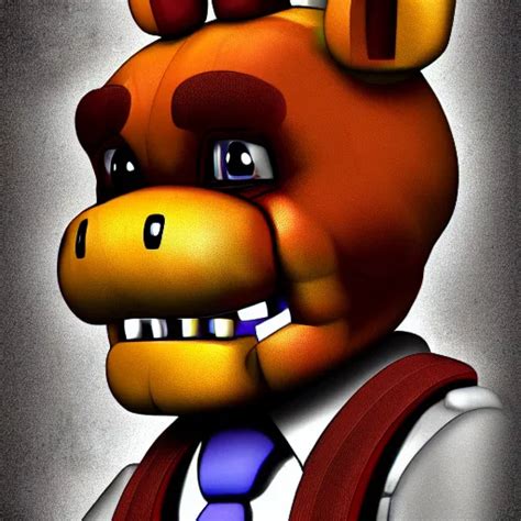 Portrait Of Freddy Fazbear From The Game Fnaf Digital Stable