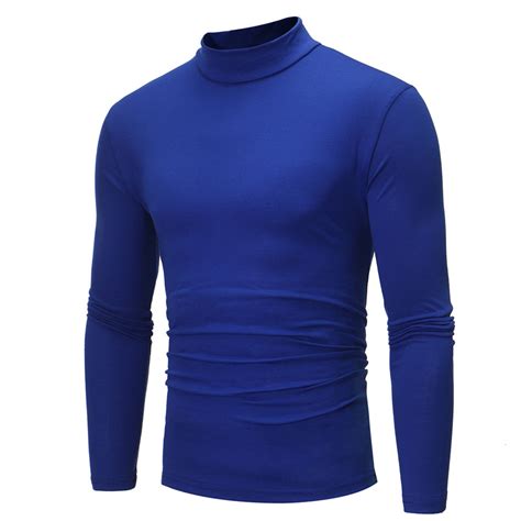 Snnmblm Mens Mock Turtleneck Shirts Long Sleeve Thermal Sports Slim Fit Shirt Basic Compression