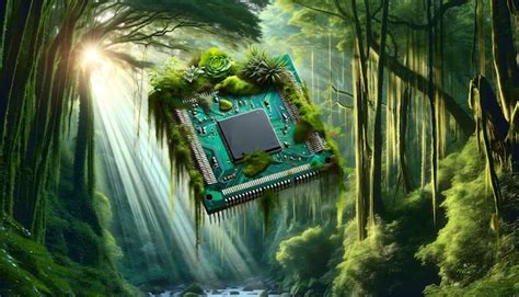 premium photo  green  blue electronic device    woods