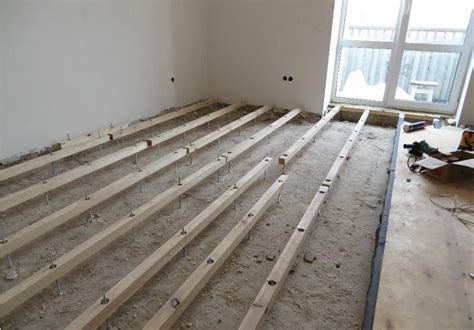 Монтаж деревянного пола на лагах - "Полы на лагах, деревянные лаги для ...