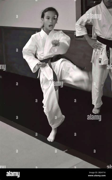 These Action Photographs Of A Karate Class Are For Editorial Use Only