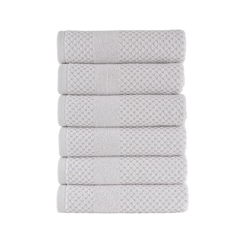 Alexis® Antimicrobial Honeycomb™ Hand Towel Set Of 6 Almond