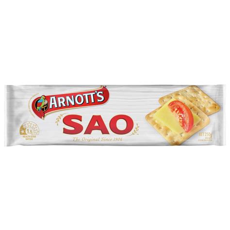 Arnotts Sao Biscuits 250g x 10PACK [NOT AVAIL AT HQ] "PICKUP FROM AH L – Samoamarket.com